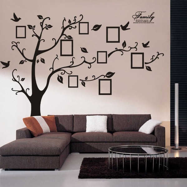 Tree and Birds Wall Sticker with Photo Frame