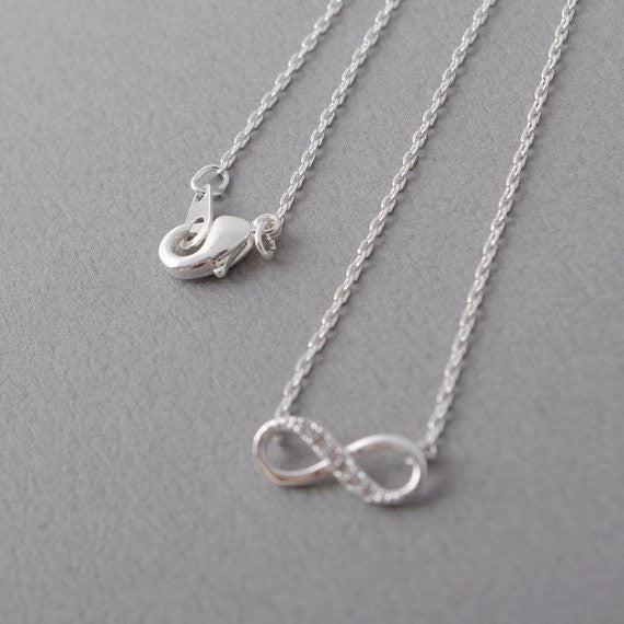 Infinity Crystal Pendant Necklaces