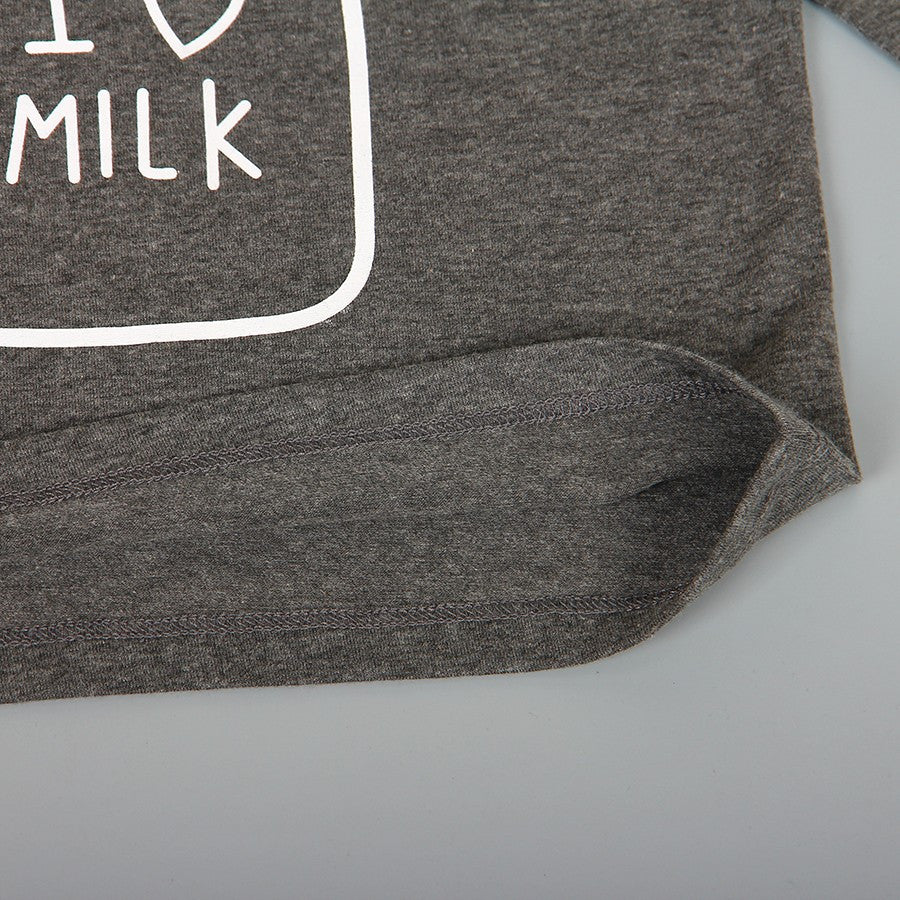 I Love milk baby boy clothing T-shirt+Pants+Hats